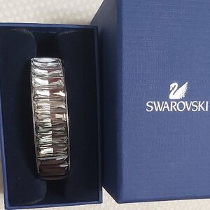 Swarovski Silver Bracelet with Geometric Design